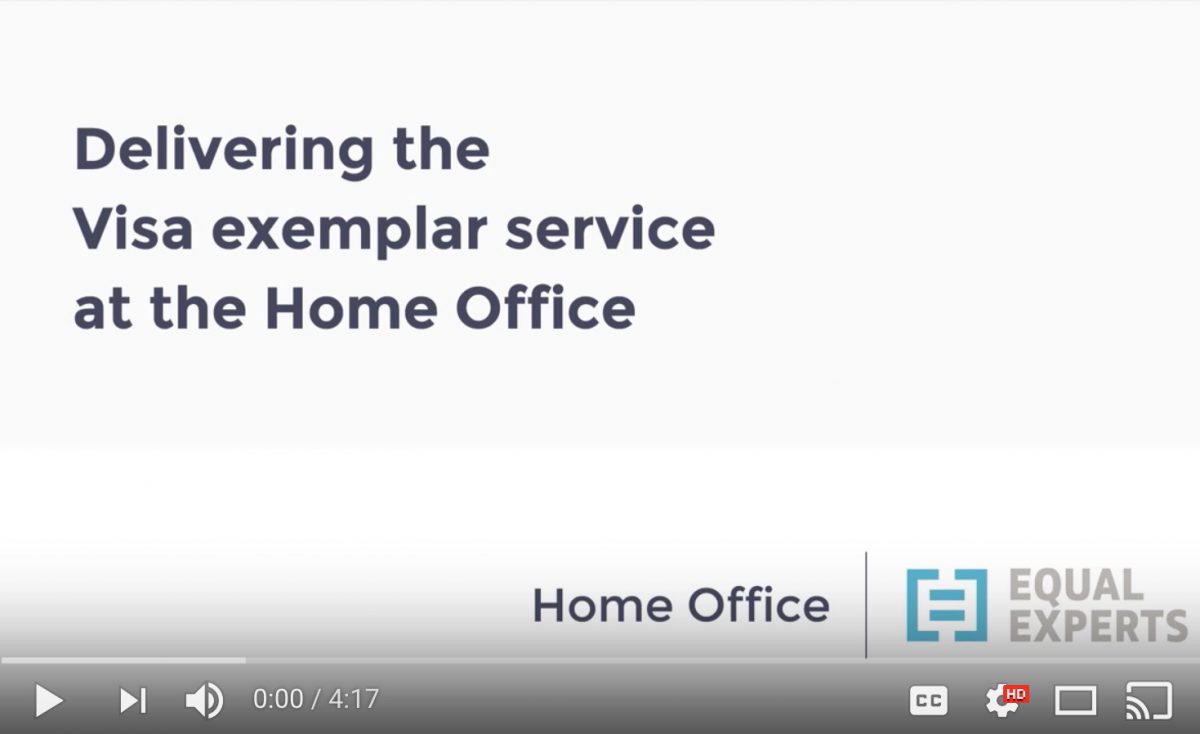 How we delivered an Exemplar service for the Home Office