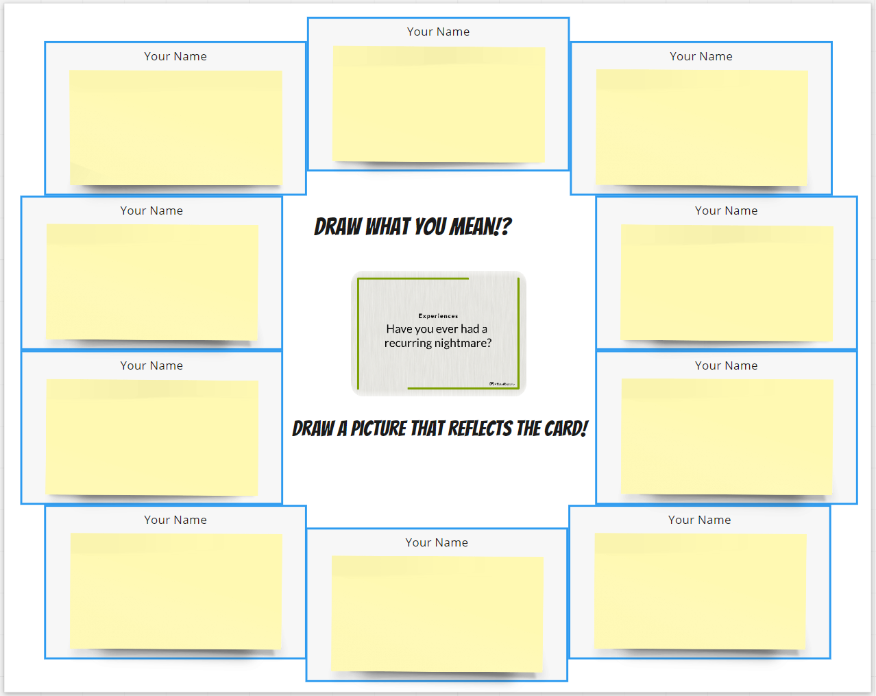 Icebreaker Drawing Exercises Template