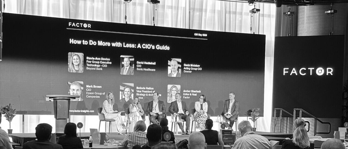 A panel discussion taking place at CIO Day Sydney 2026