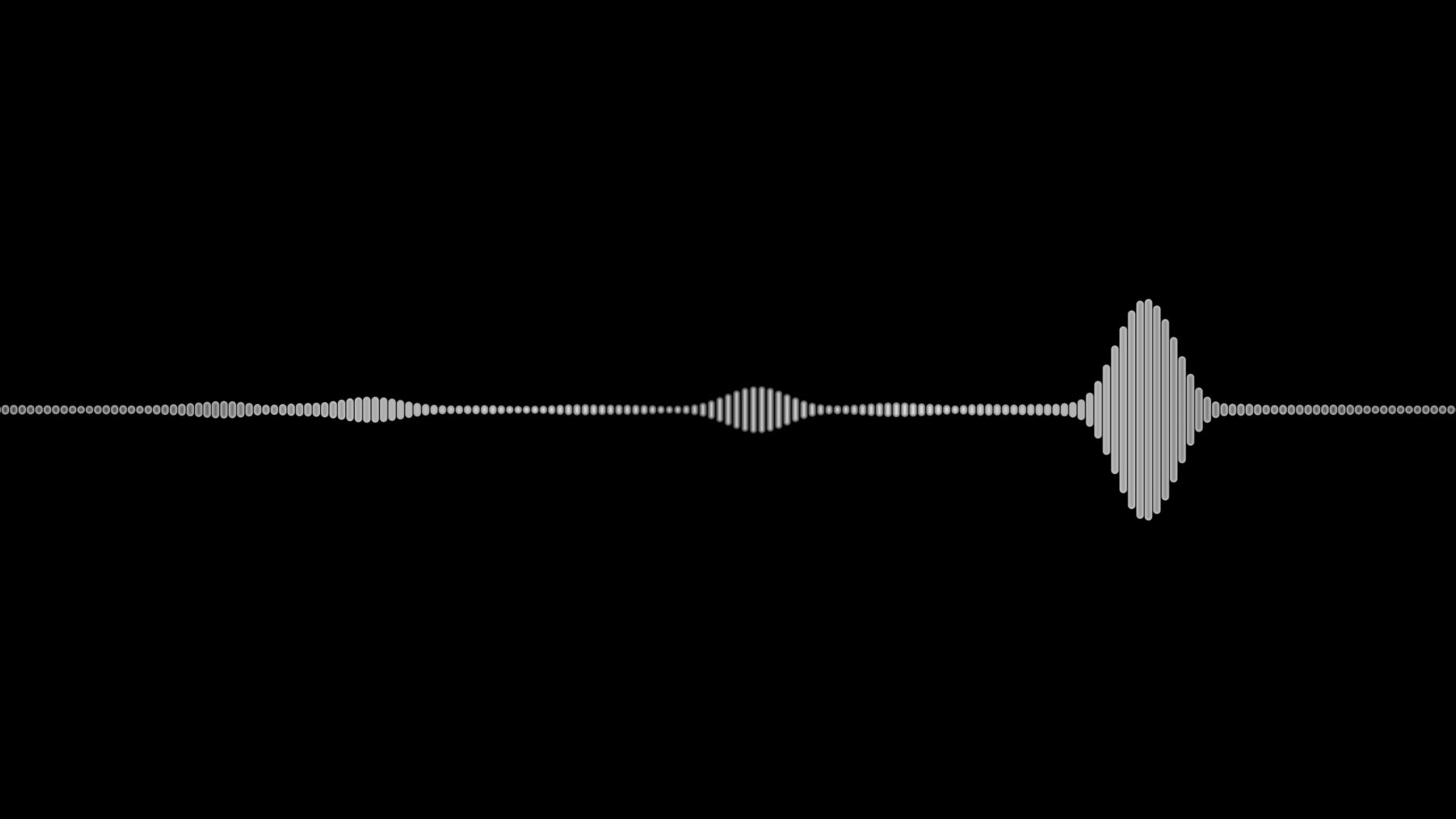 Audio waveform visual representing interview transcription and AI-assisted synthesis during product discovery.