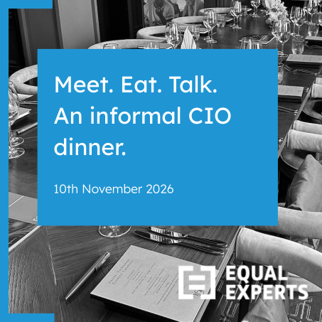Meet. Eat. Talk. An informal CIO dinner.